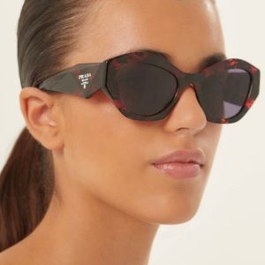 PRADA COLORFUL 2022 COLLECTION WITH THE PRADA ICONIC TRIANGLE LOGO SUNGLASSES